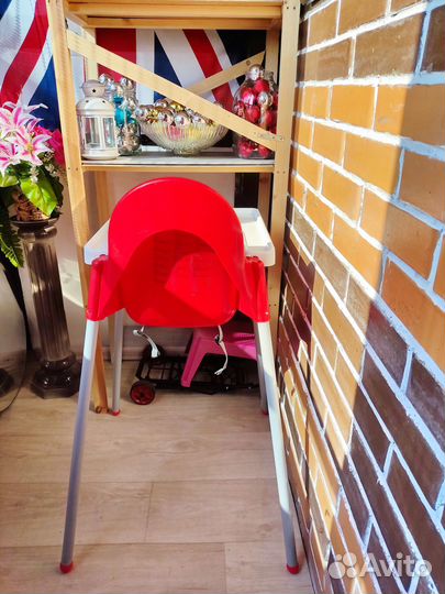 Стульчик для кормления икеа антилоп antilop красн