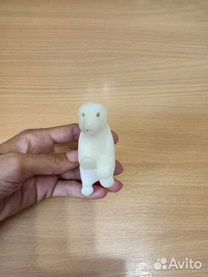 Игрушка белый медведь СССР