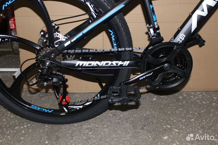 Новый горный велосипед спортивный литые колёса 24