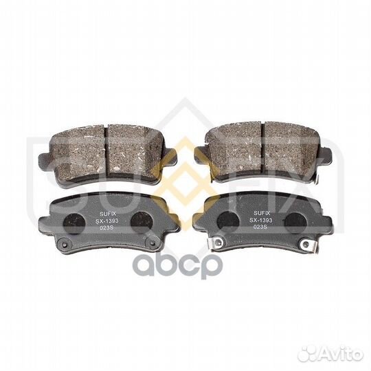 Дисковые тормозные колодки зад прав/лев SX1