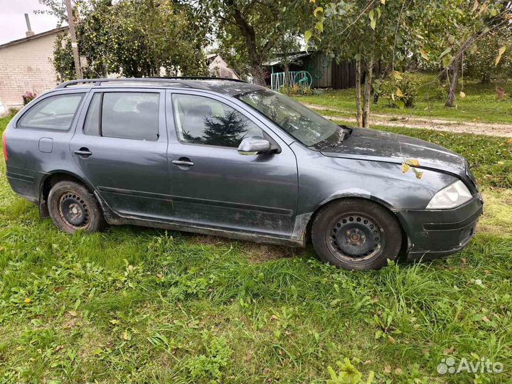 Шкода Октавия 2006 А5 черная 2.0д универсал в разб