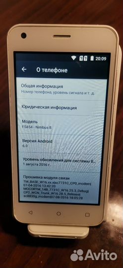 Fly FS454 Nimbus 8, 4 ГБ