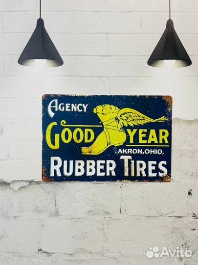 Декор на стену Good year Rubber Tires