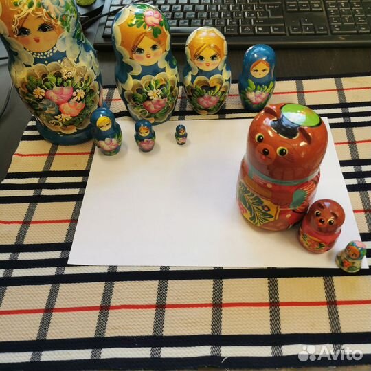Матрешки: 7 сестричек; Маша и 2 медведя