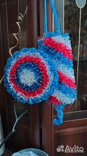 Мочалка ручной работы