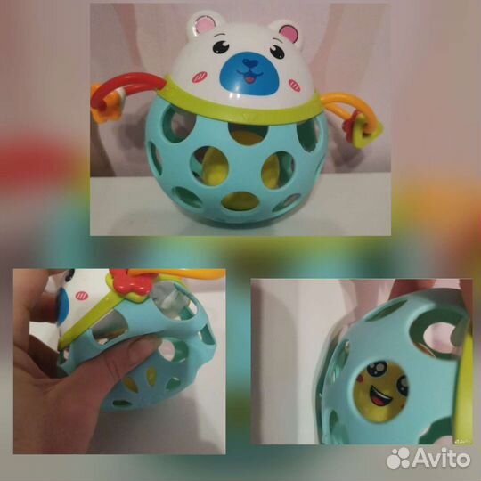 Развивающие игрушки. Погремушка-прорезыватель
