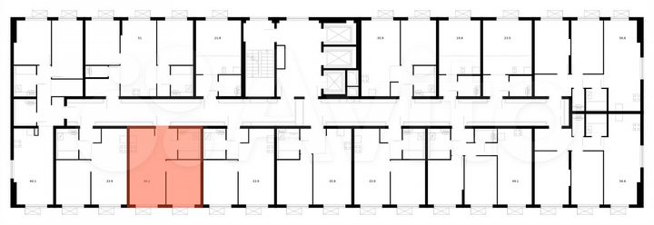 1-к. квартира, 34,1 м², 20/25 эт.