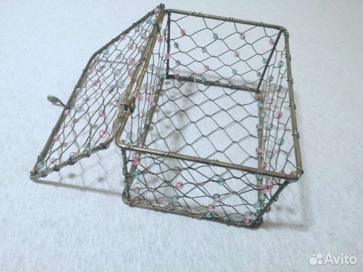 Шкатулка металлическая, органайзер