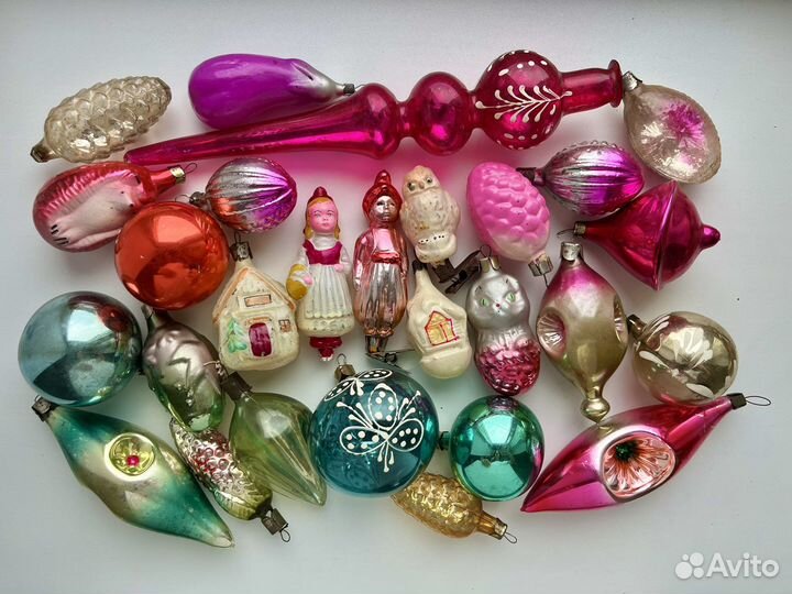 Елочные игрушки СССР прищепки