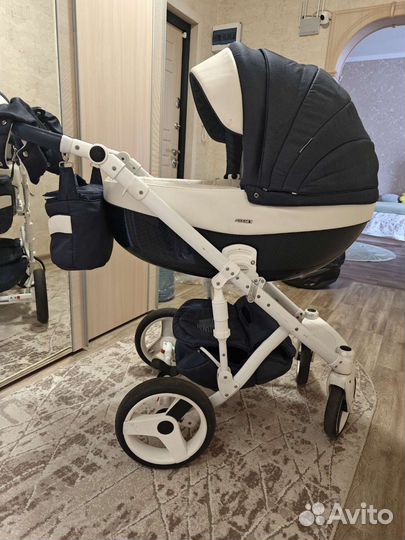 Коляска adamex monte carbon люлька