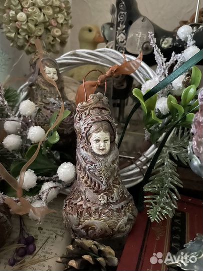 Елочные подвески,Сирин, ручная работа