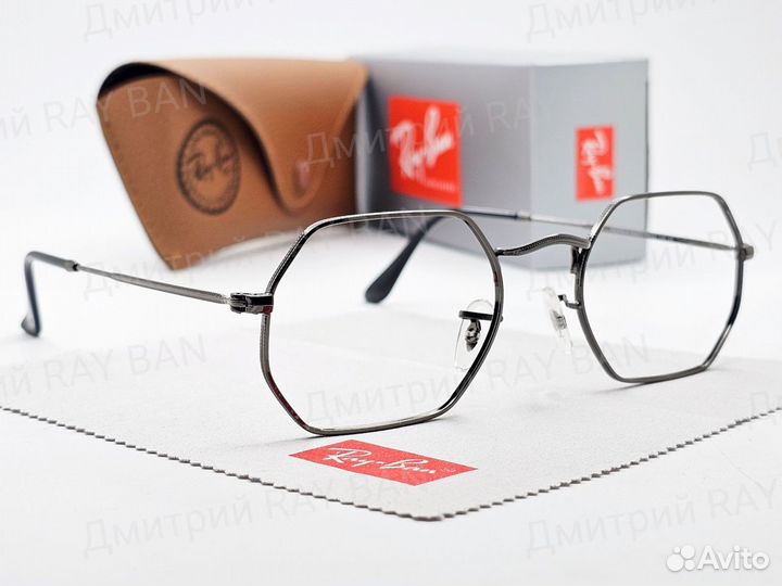 Оправа Ray Ban Octagonal RX 3556 Тёмное Серебро