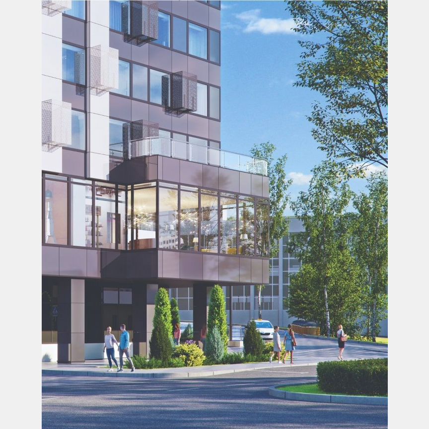 2-к. апартаменты, 52,6 м², 12/30 эт.