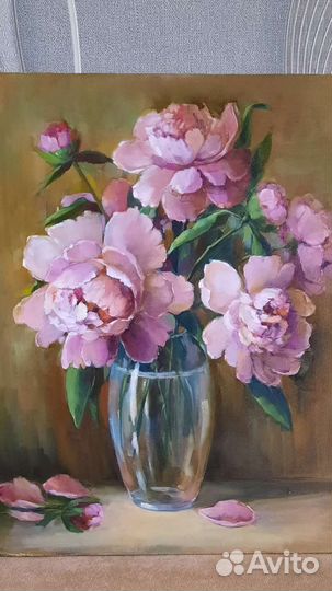 Картина маслом на холсте цветы