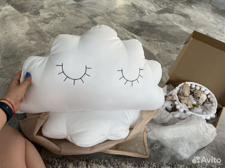 Подушки в кроватку 3 шт