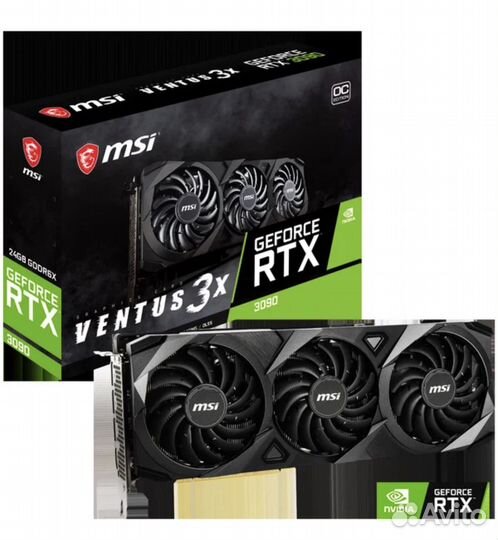 Видеокарта rtx 3090 ventus 3x os 24gb
