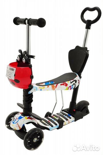 Самокат з-х колесный UKS - 501 graphic doodle