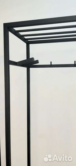 Вешалка рейл напольная в прихожую лофт