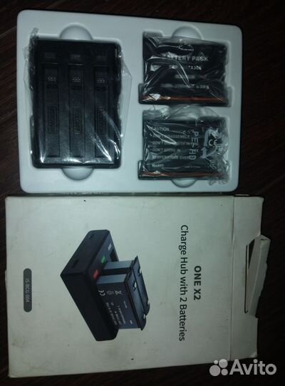 2 аккумулятора + зарядное для insta360 ONE x2