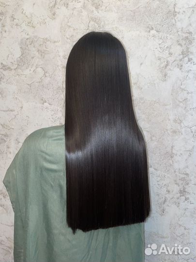 Кератиновое выпрямление волос