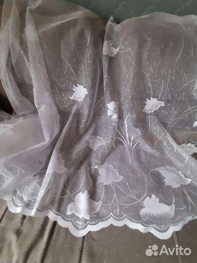 Тюль метражом.Высота 1.20м