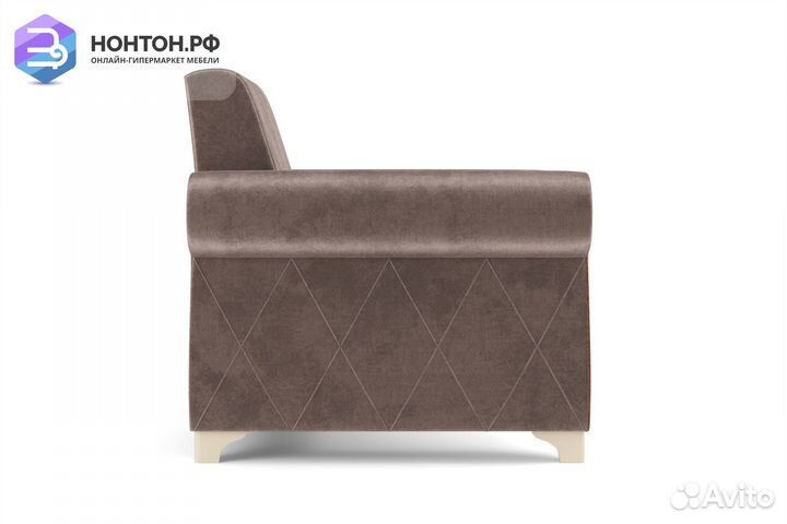 Кресло Порто серо-коричневое