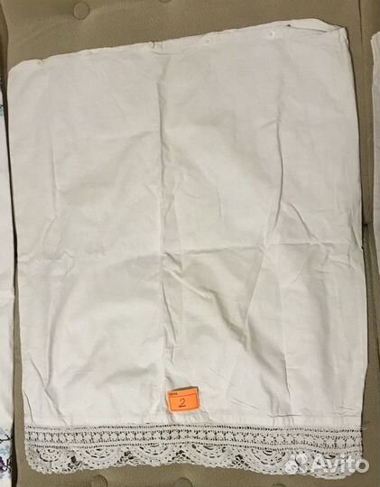 Текстиль Лён Старина Наволочки Кружево