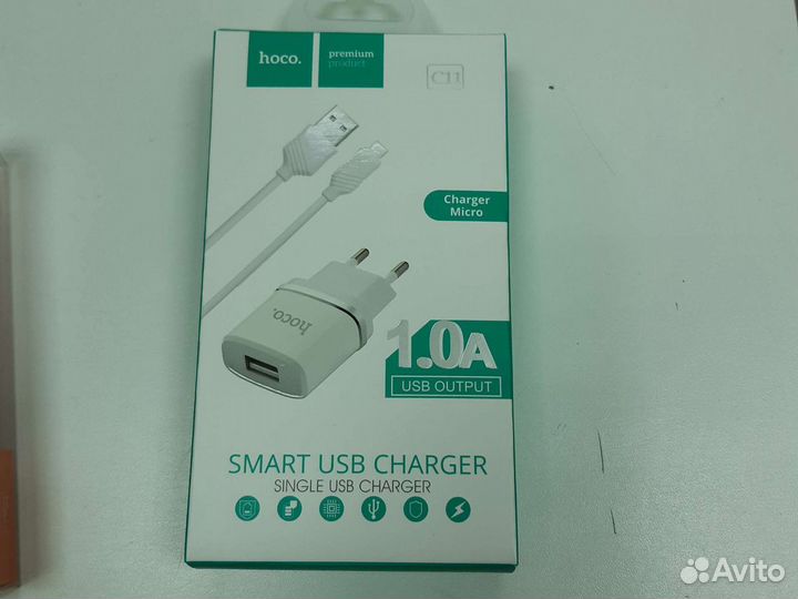 Сзу с кабелем micro-usb (1.0/2,1/2,4 Ам)