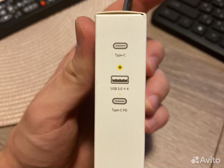 Хаб baseus 3 USB type-C концентратор разветвитель