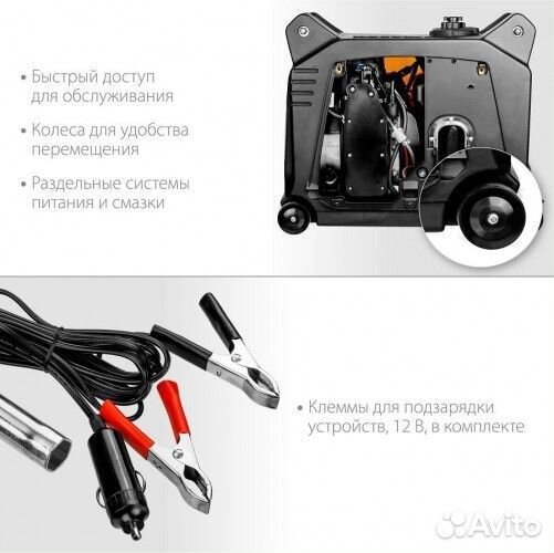 Генератор бензиновый steher GI-4000 инверторный