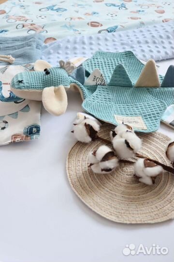 Плед детский. Хлопок + плюш. Комфортер