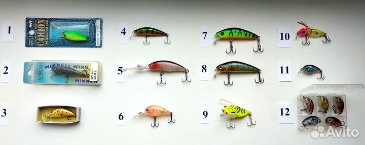 Воблеры от 32 до 70 мм