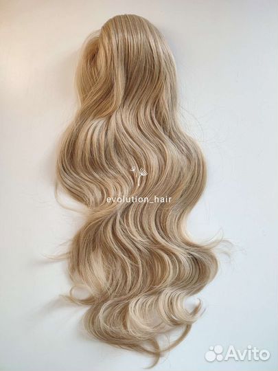 Хвост накладной, шиньон на фиксаторе