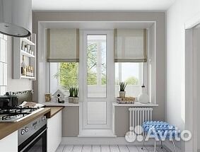 Выход на балкон с отделкой