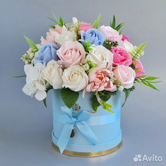 Букет из мыльных цветов