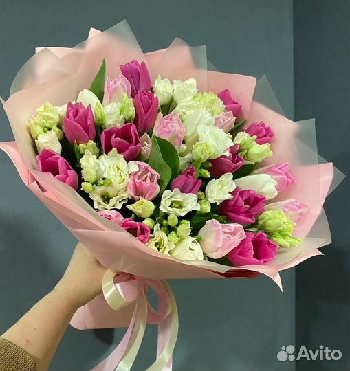 Тюльпаны букет. Доставка от часа