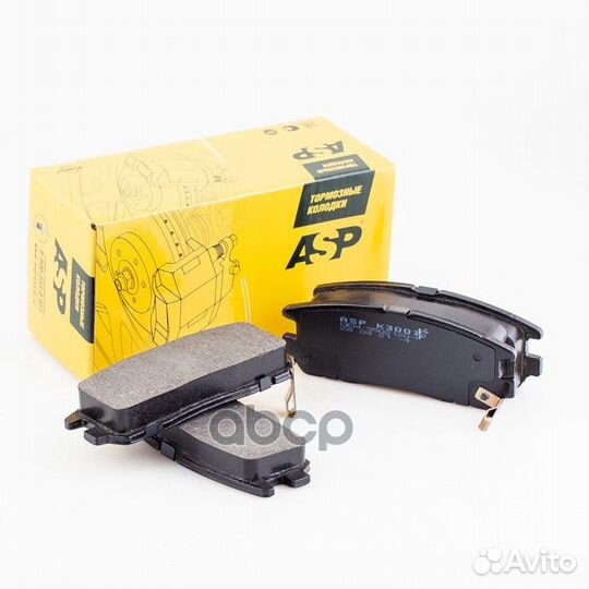 Колодки тормозные дисковые K300104 ASP