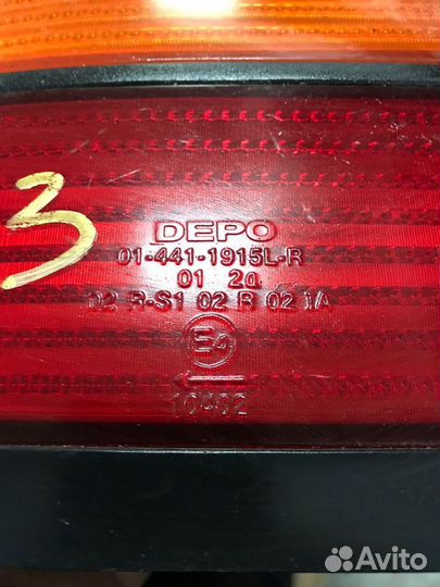 Фонарь задний правый и левый Volkswagen Passat B3