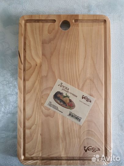 Доска разделочная деревянная большая новая