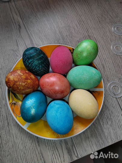 Яйца крашеные к пасхе