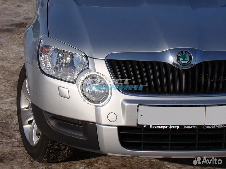 Реснички на фары для Skoda Yeti