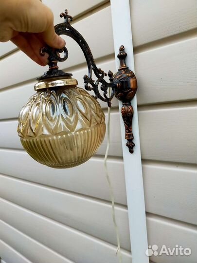 Настенный светильник бра бронза