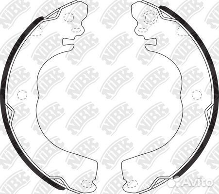 Колодки тормозные барабанные