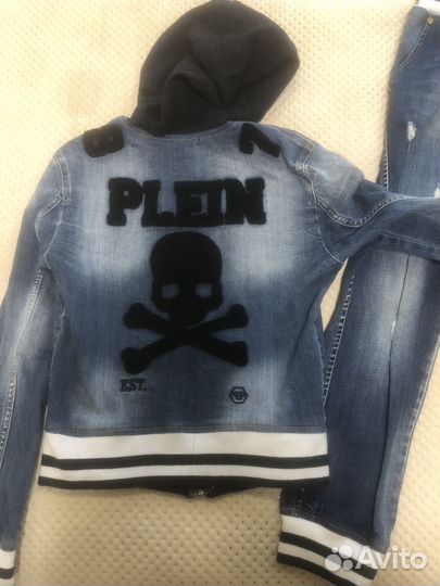 Джинсовый костюм philipp plein