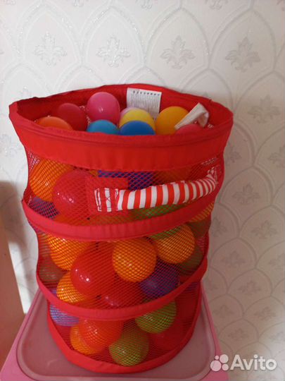 Корзина икеа 100 шаров