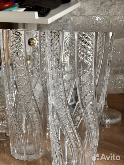 Хрустальная ваза для цветов СССР