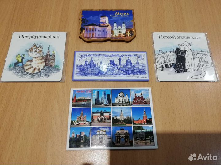 Магниты города России для коллекции