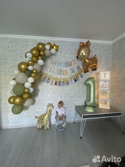 Декор на день рождения 1 год бу