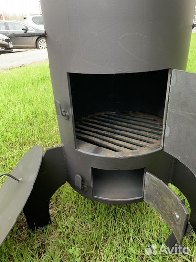 Печь для казана толстостенная