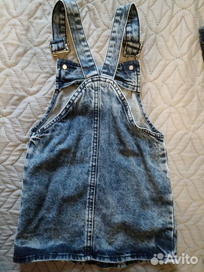 Джинсовый сарафан для девочки 98